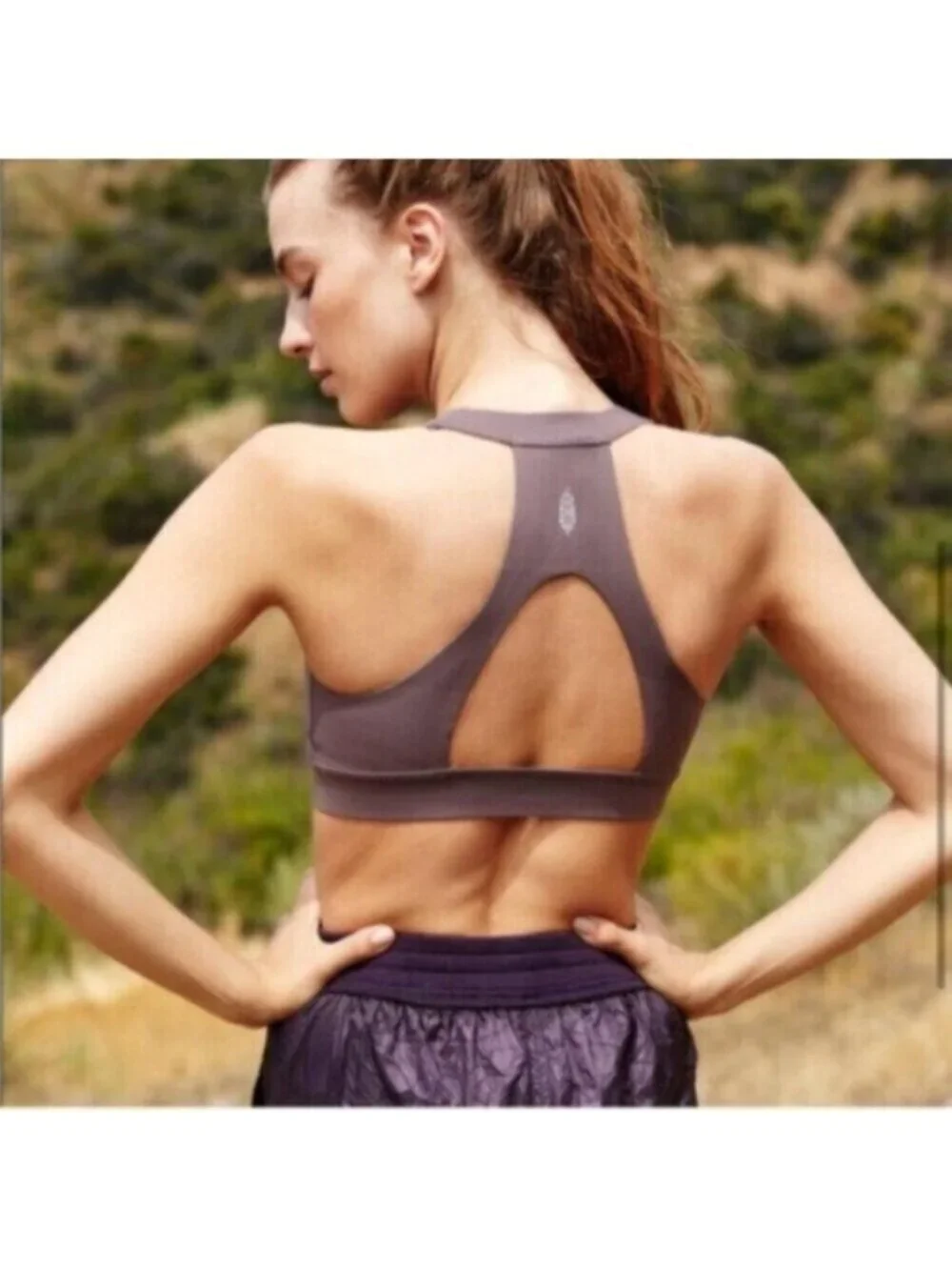 Free People Women's Brown Movement Blaze Sports Bra Size Small